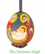 Peter Priess of Salzburg Hand Painted CHRISTMAS Egg TEMPORARILY OUT OF STOCK 